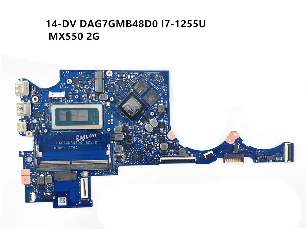 14-DV Motherboard I7-1255U MX550 2G DAG7GMB48D0 Laptop Motherboard Mainboard with