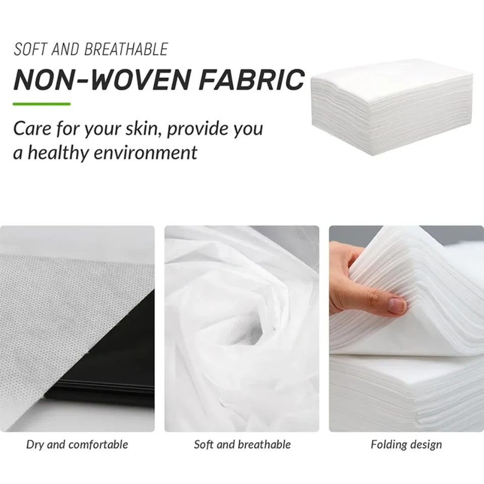 10/20PCS White Disposable Nonwoven Bed Covers Waterproof Sheet Protector for Massage Table Spa Beauty Salon Tattoo Supplies