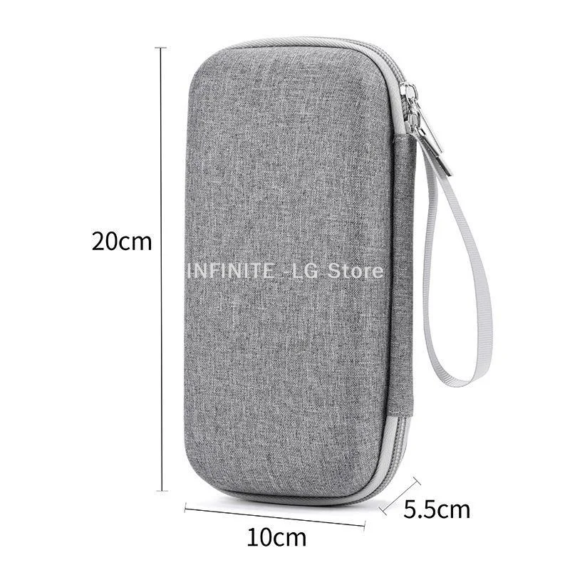 Hard EVA Storage Case With Shockproof Waterproof Shell Portable Wrist Strap For Cables Earphones Chargers TravelINFINITE -LG