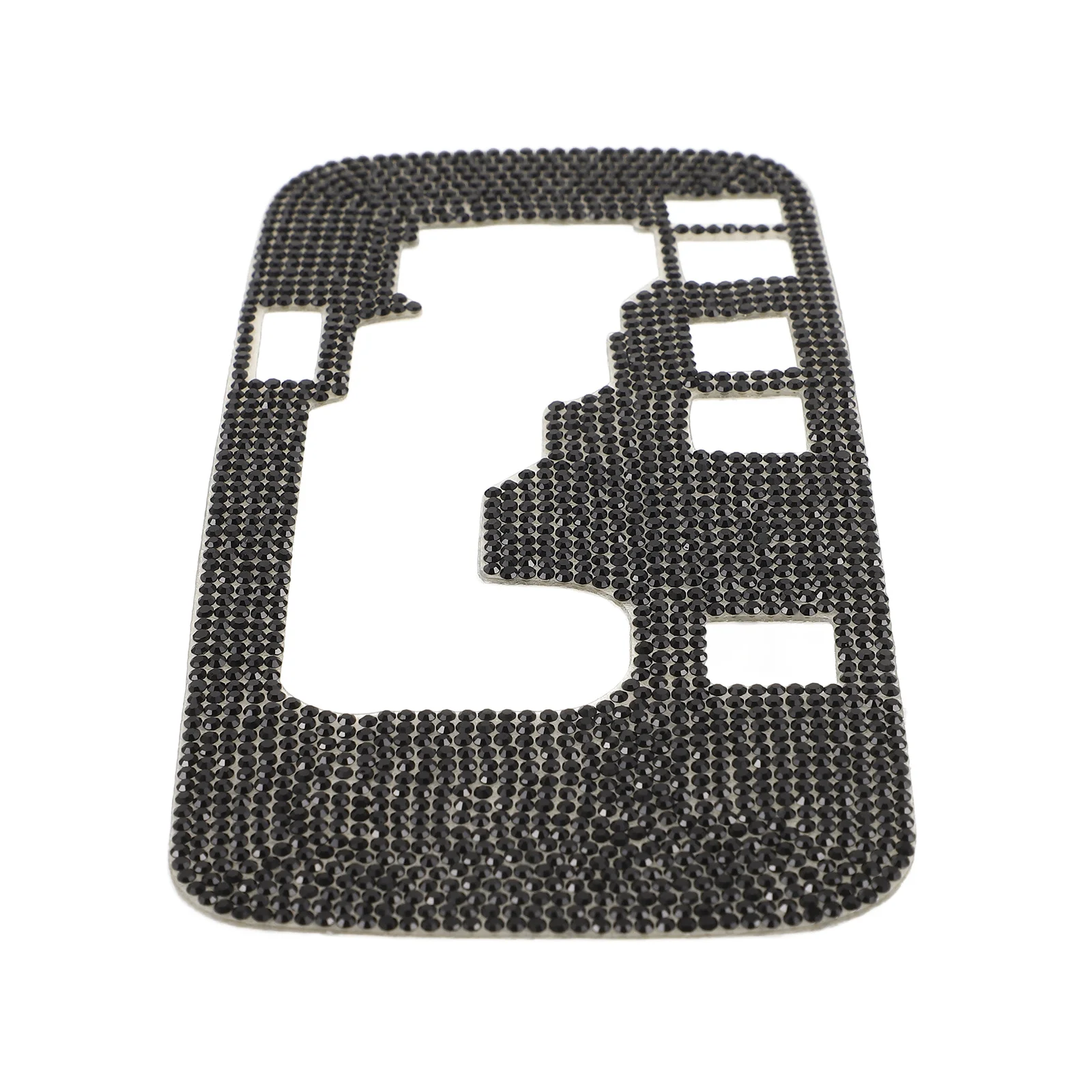 

Car Gear Panel Trim Sticker Rhinestones Dazzling Look Anti-Scratch Protective Cover Easy Install Bling Car Accessories
