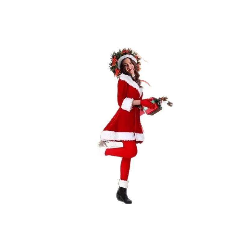 زي عيد الميلاد للسيدات لعام 2025 - ملابس الحفلات والمسرح لقضاء العطلات