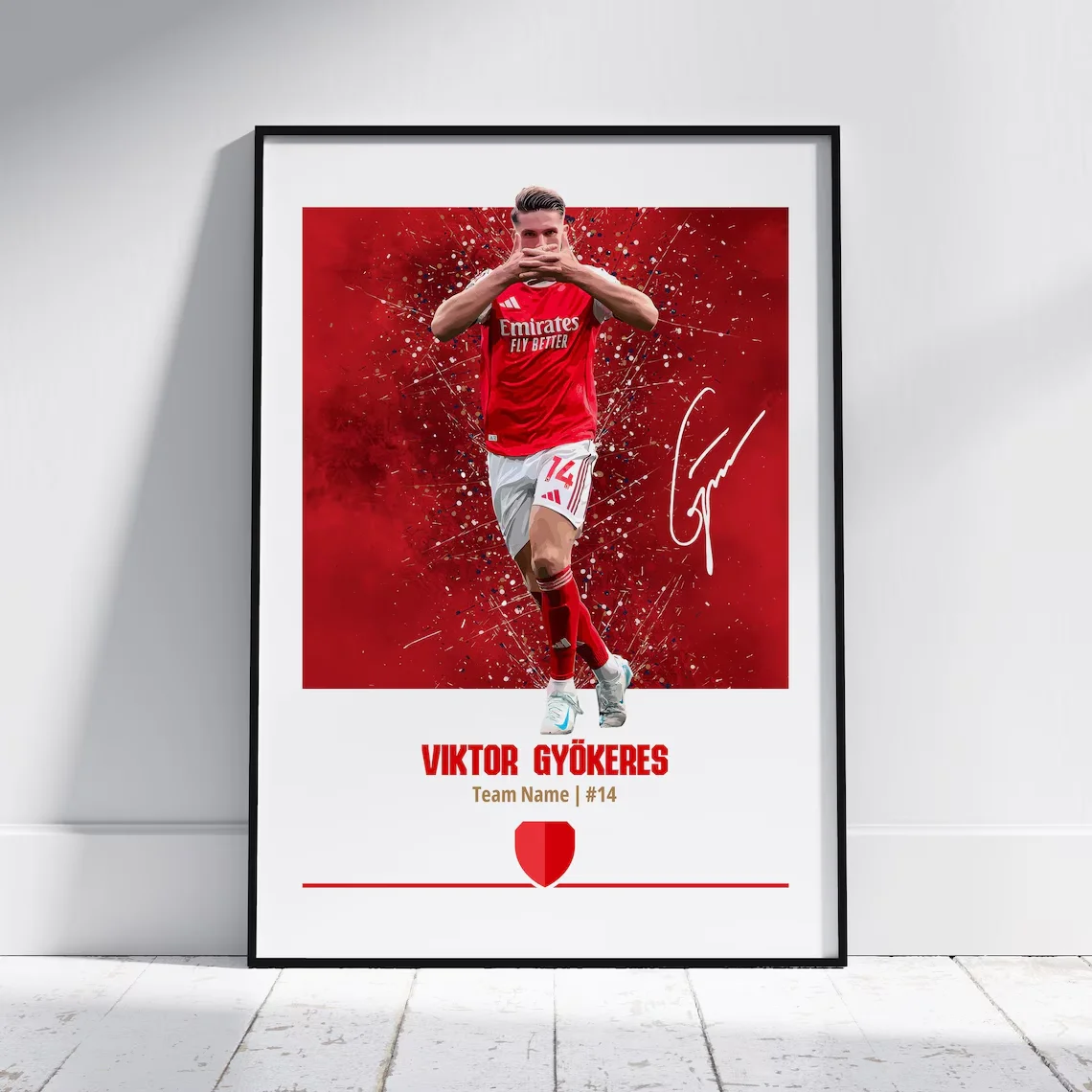 Eberechi Eze Arsenal Fan Wall Art -Ideal for Arsenal Supporters, Football Enthusiasts, or Anyone Who Loves Sporty, Motivational image 2