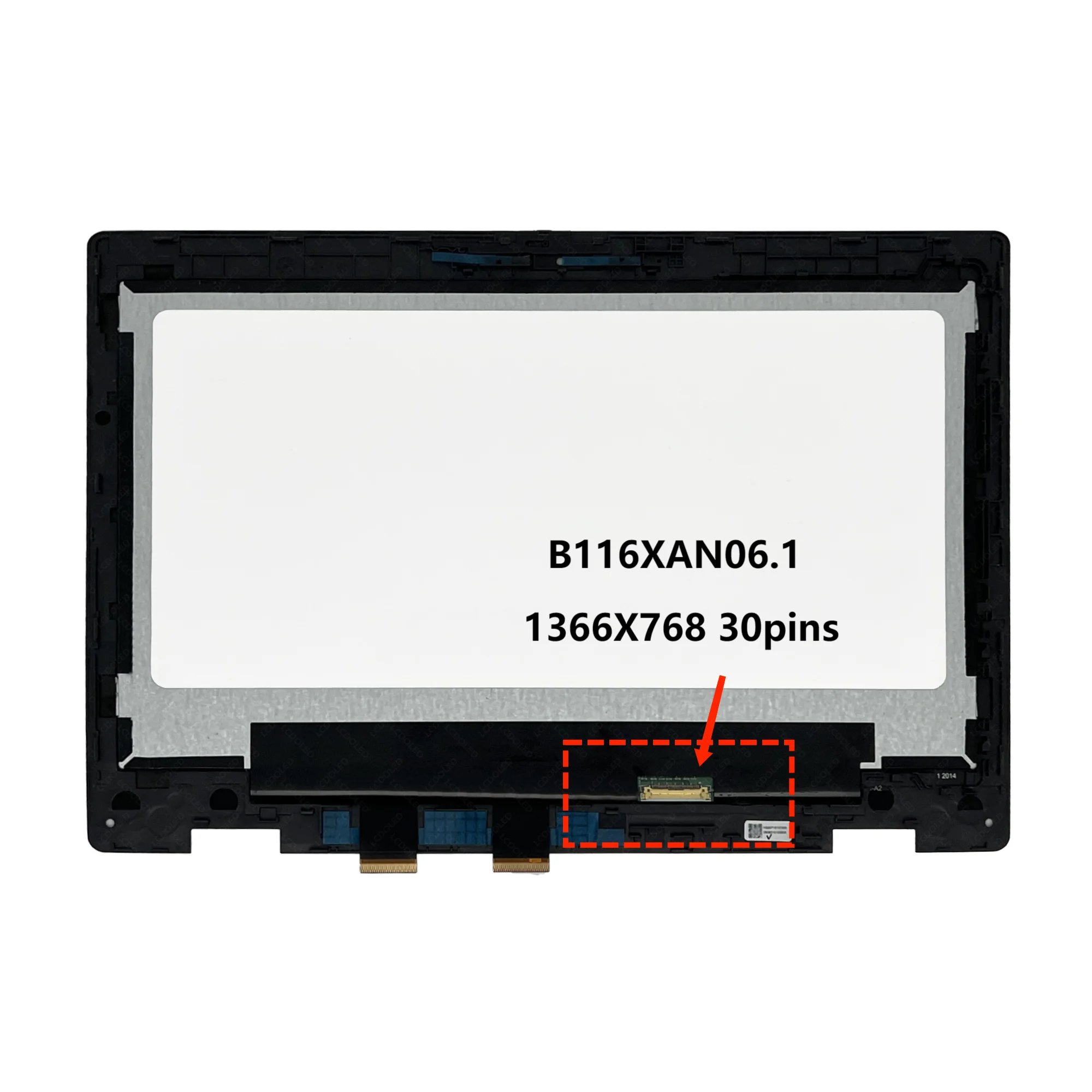 

11.6'' HD IPS LCD Display Touch Screen Assembly for Asus BR1100F BR1100FK BR1100FKA BR1100C BR1100CKA Series Winbook W/Frame