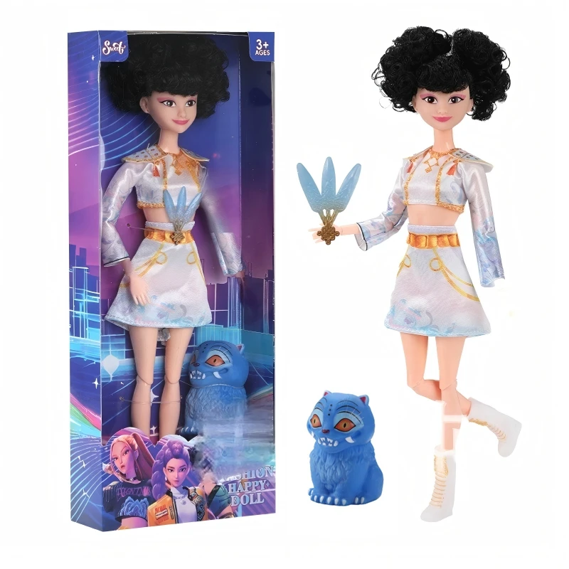 11.5 Inch Dolls Hunter Figure Set With Tiger Pet Musical Toys Clothes Best Christmas Birthday Present DIY Play Toys Game view 2