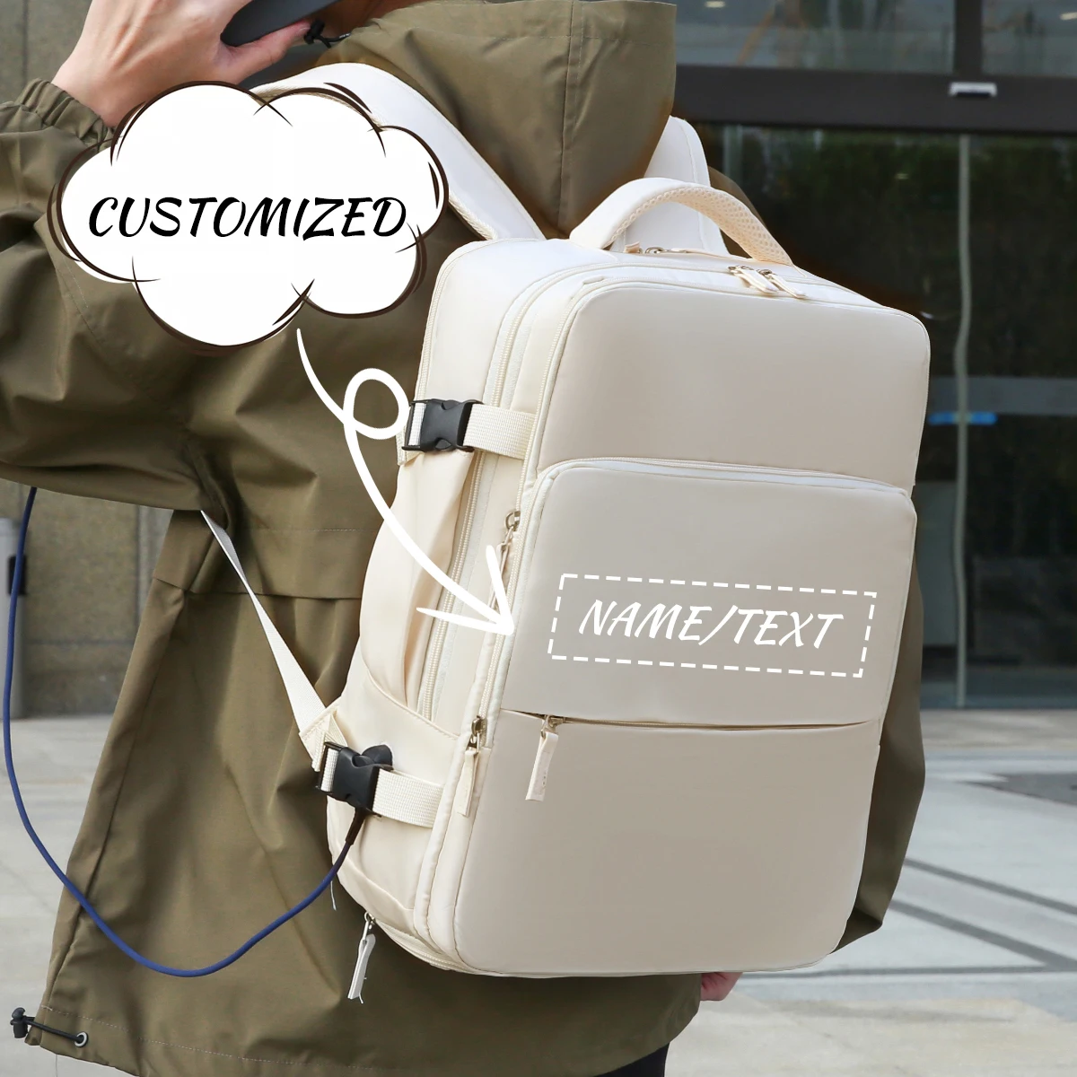 

Высококачественный деловой рюкзак с индивидуальным логотипом, рюкзак для деловой поездки, сумка для компьютера, ноутбука, мужской рюкзак, студенческая личность, сделай сам