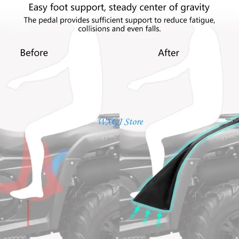 

37JE ATV Rear Passenger Footrest Pad Oxford Cloth ATV Passenger Foot Mat for Enhanced Comfort & Safety on Road Adventures