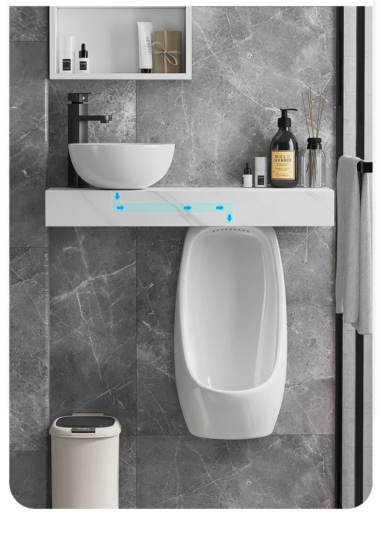 Писсуар, каменная плита, столешница, встроенный керамический умывальник, умывальник для ванной комнаты, отель, КТВ, дом для мужчин