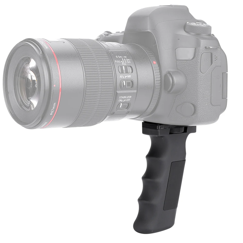 قبضة مقبض التصوير الفوتوغرافي لكاميرا DSLR ، مثبت محمول باليد ، مقبض بلاستيكي ، 1 في المسمار ، 4 في ، ضوء الفيديو ، العمل 3 ، العمل