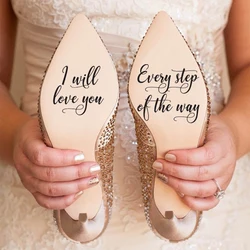 Personalized Wedding Shoe Decals Decor Princess Silhouette Vinyl Sticker Accessories Shoes Decoration Lovely Sticker