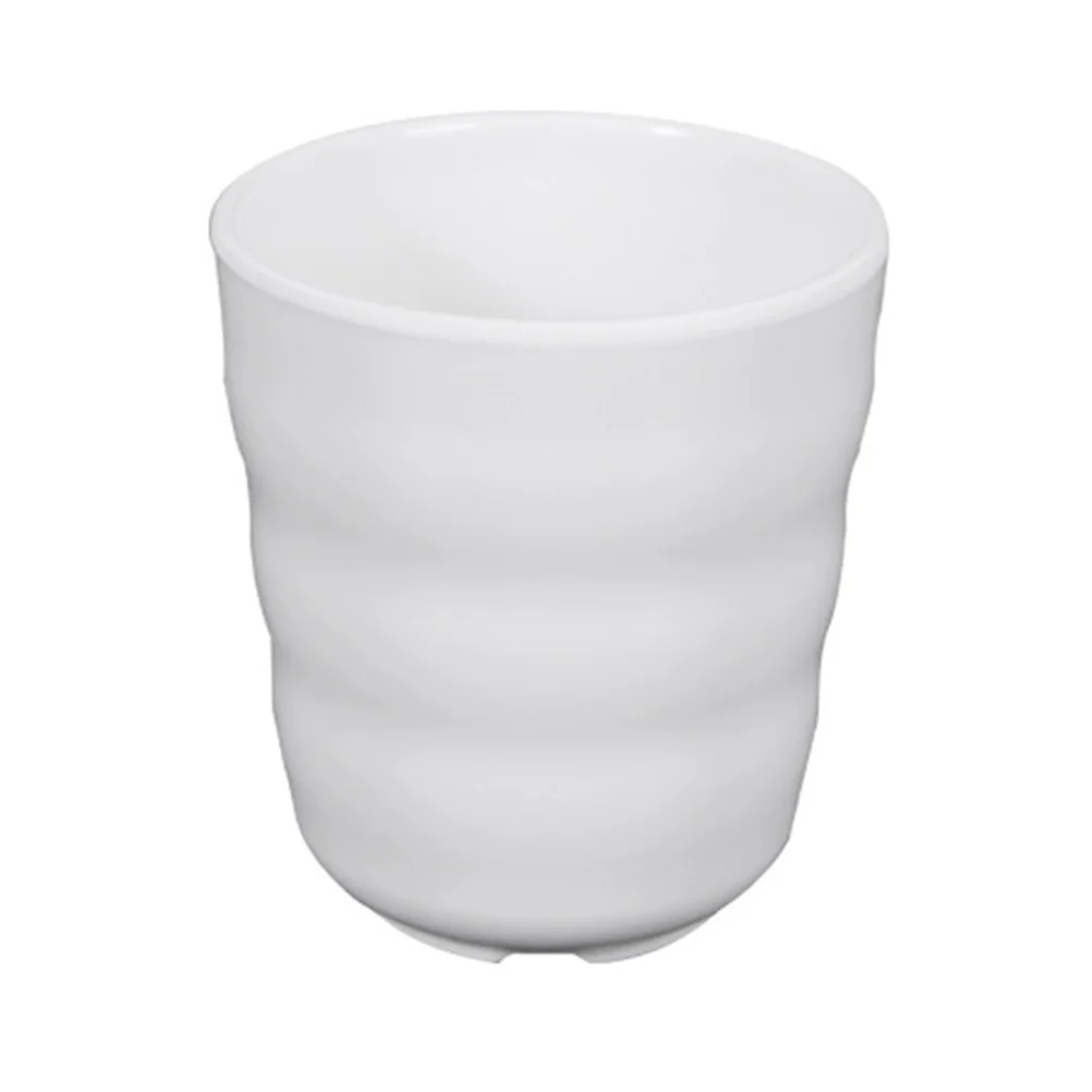 Taza de agua de plástico de melamina, vaso para bebidas, vasos de plástico para restaurante, suministros para Hotel (blanco), vaso de plástico de melamina, 4 Uds.