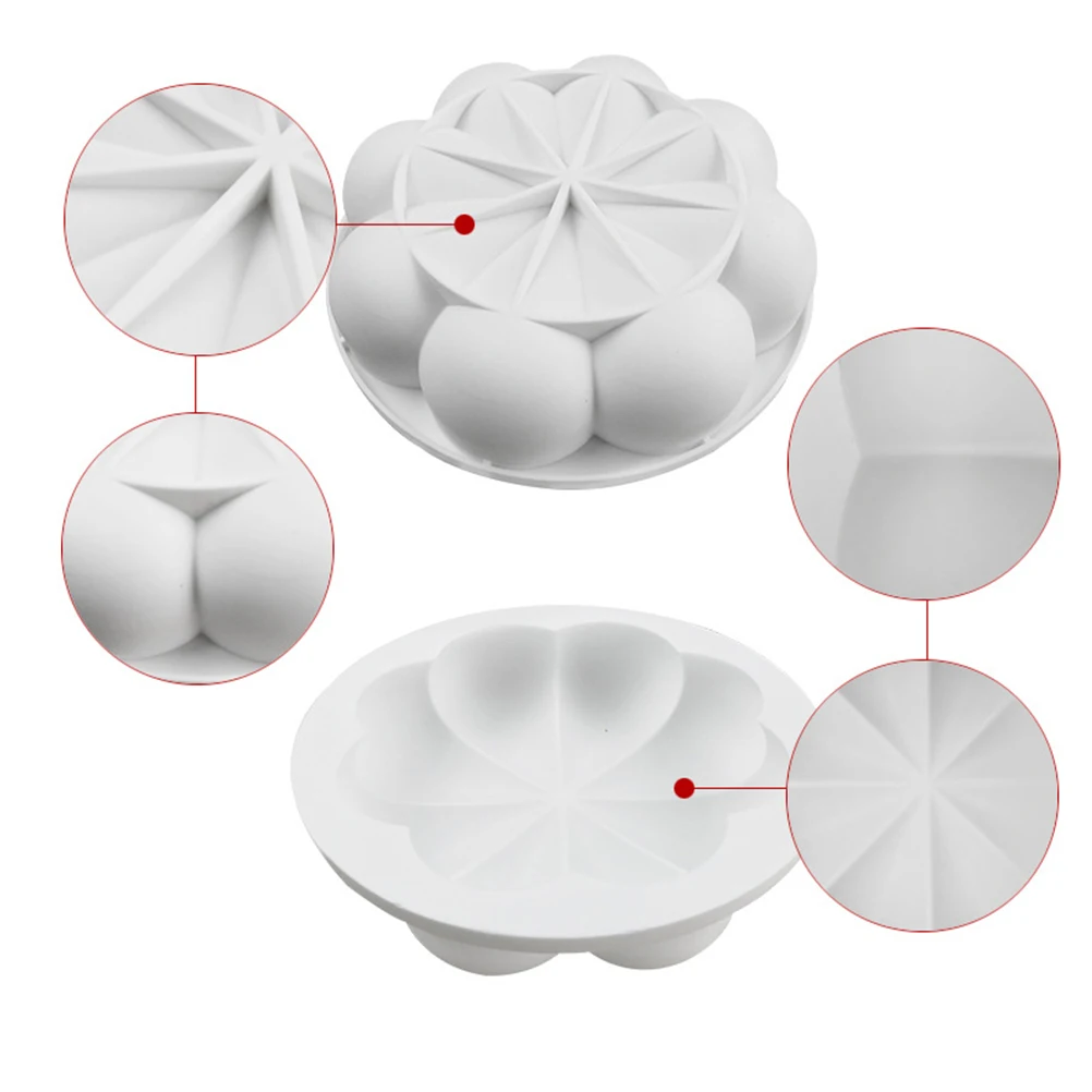 

Creative Silicone Cake Mold Set for Fondant Baking Chocolate DIY Mousse Ice Cube Non-Stick Reusable Molds Tortiera Party