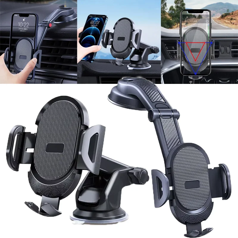 

Car Phone Holder 360° Rotating Folding Bracket High Quality Cars Center Console Air Vent Clip Adjustable Holder Auto Accessories