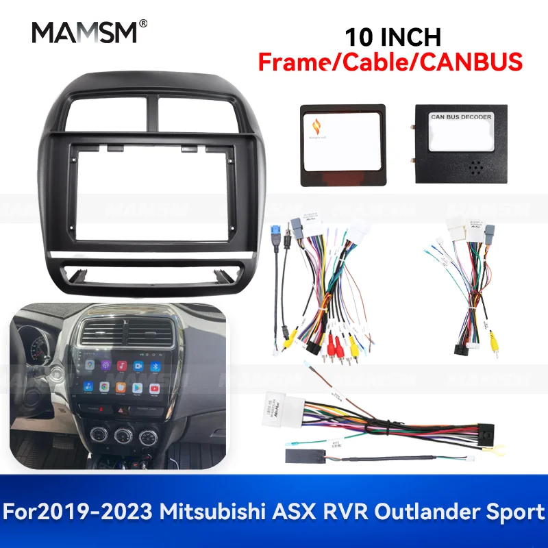 

MAMSM 10 дюймов для Mitsubishi ASX RVR Outlander Sport Android автомобильный радиоприемник стерео рамка мультимедийная навигационная проводка