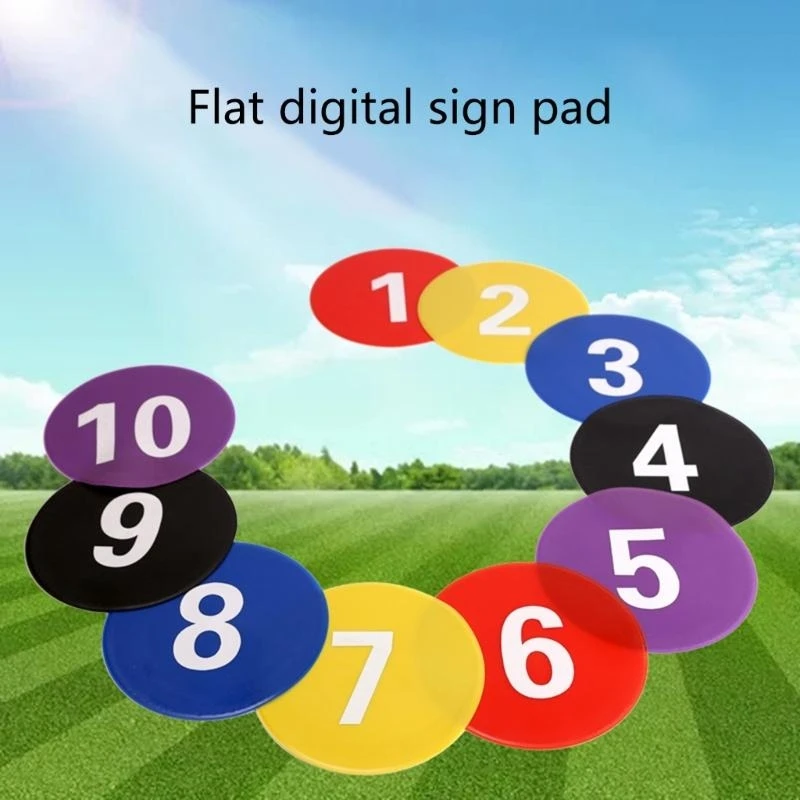 フラットスポット料理ランドマークマットサッカーフラットサインディスクキッズサッカートレーニング4XBBのためのフラットサインディスク