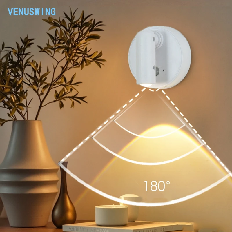 RGB Charging Wall Lamp Magnetic Suction Spotlight Bedroom Bedside Reading Lamp Wall Washing Lamp Adjustable Light Picture Light