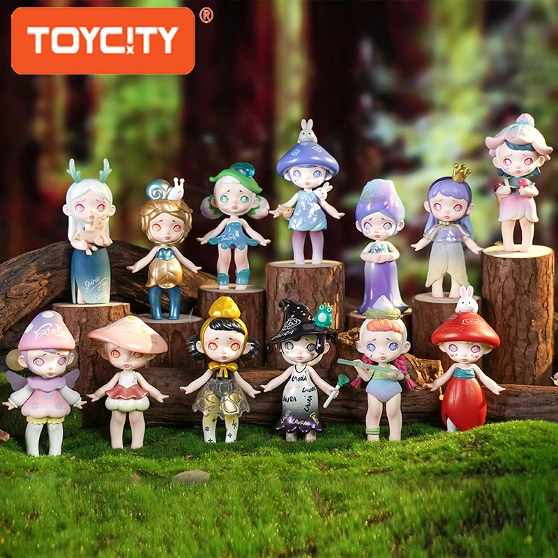 "فورست الجان" سلسلة لورا Toycity ماركة حقيقية صندوق أعمى اللعب البلاستيكية عمل الشكل عشوائي صندوق غامض جمع هدايا مزخرفة