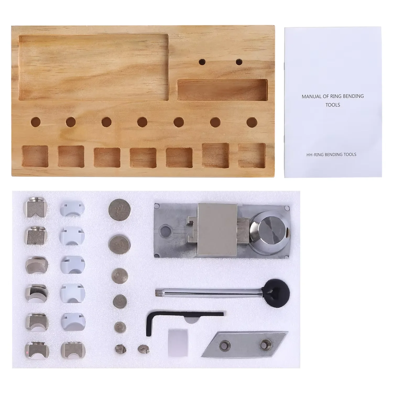 PHYHOO Ring Bending Machine for Earring Finger Gold Silver Copper Ring Forming Mini Rolling Mill Jewelry Repair Tool