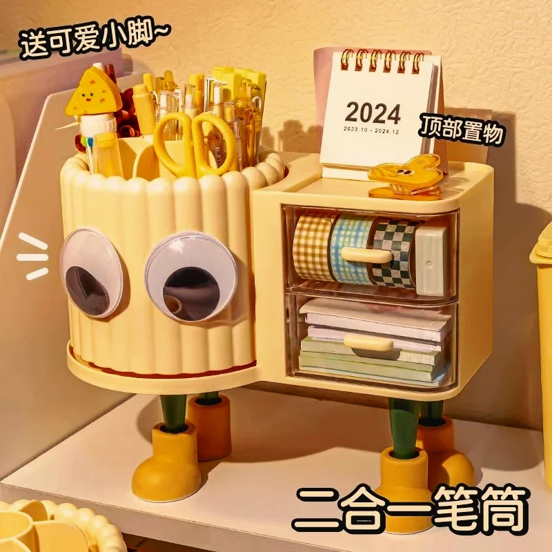 

Student equipment pen holder desk organizer office desk organiser calendar pencil holder for desk pen holder New vanity