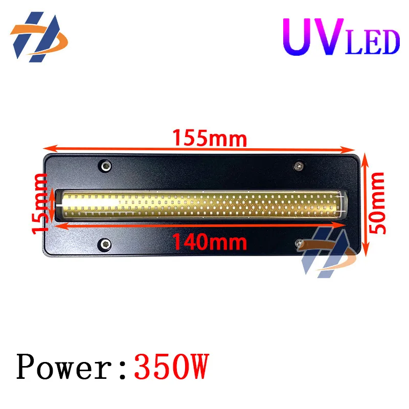 

High Power 350W 14015 Area UV LED Curing Lamp Water Cooled For Toshiba Ce4m Ricoh G5 G6 GH2220 UV Ink Curing Lamp Drying 14015