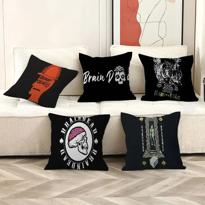 Brains-Dead-logo Pillow Gift Home Office Decoration Pillow Bedroom Sofa Car Cushion CoverPillow Case