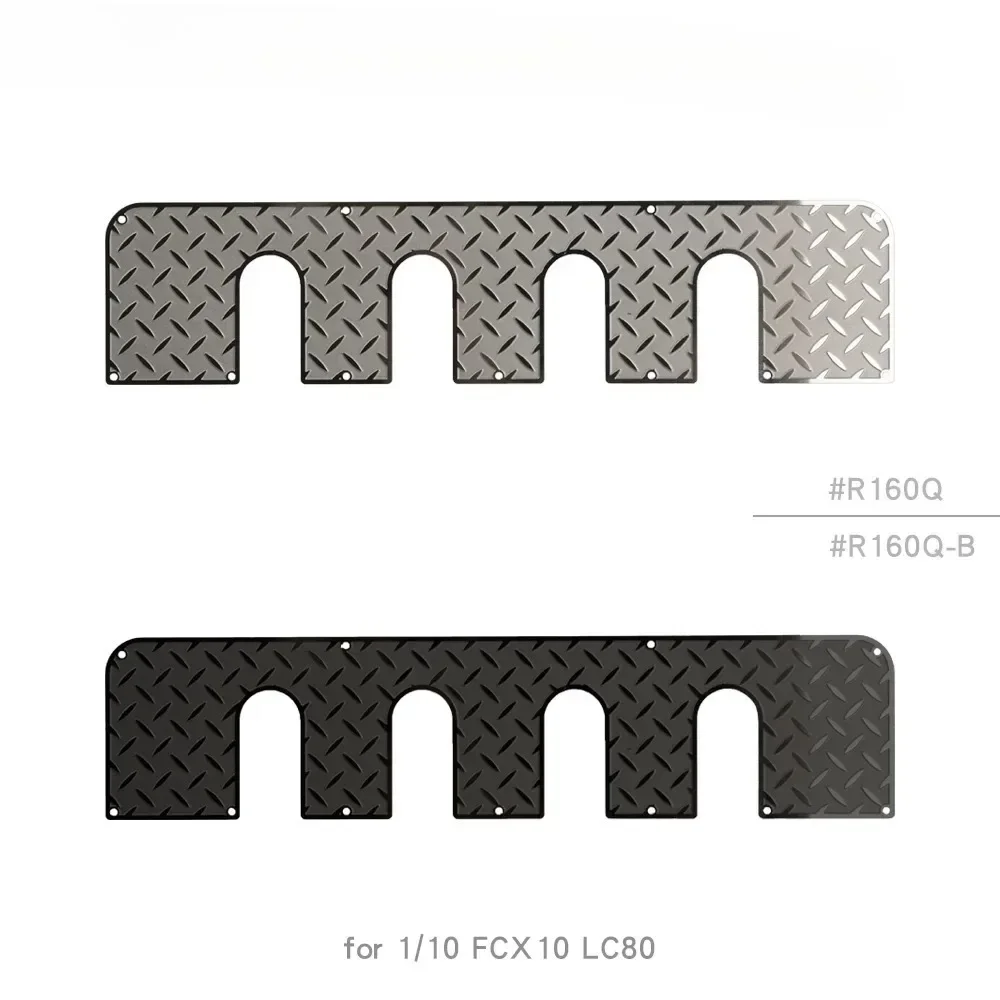 1/10 Protective Sheet Chequered Plate Metal Decorative for FCX10 LC80 Roof Rack Front End Upgrade Option parts #R160Q