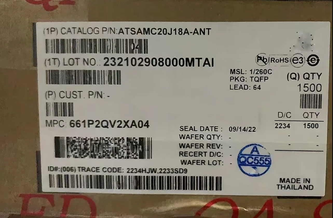 

1 шт./ATSAMC20J18A-ANT