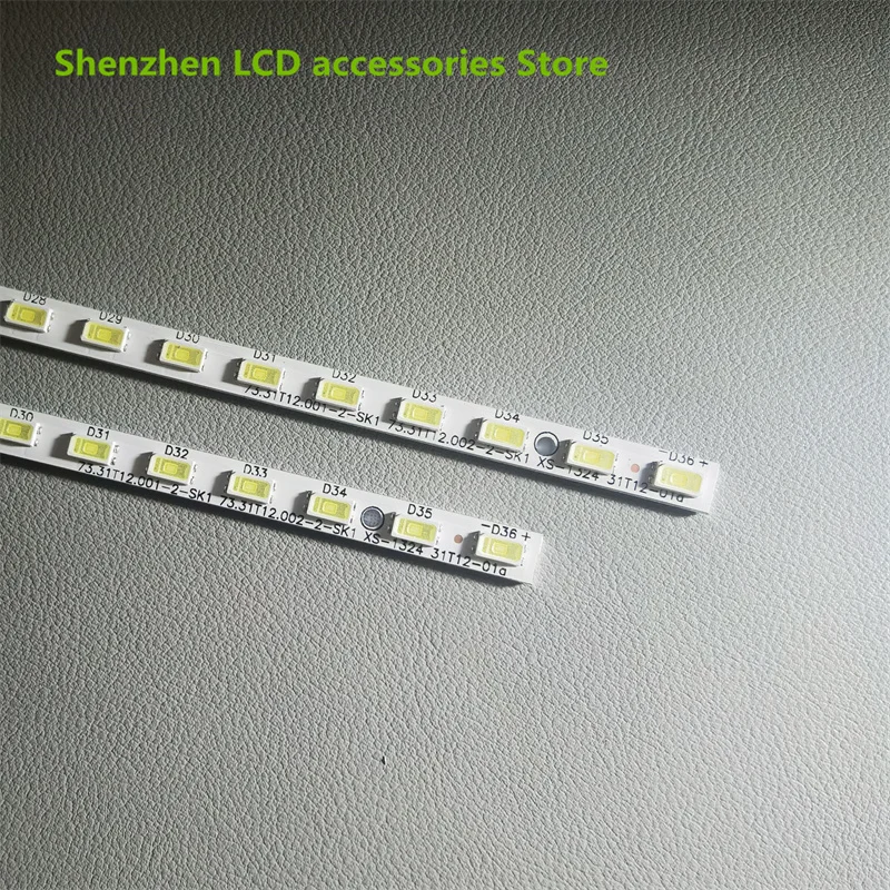 LED backlight strip for 31T12-01a 73.31T12.001-2-SK1 73.31T12.002-2-SK1 36LED 355MM light bar 100% new