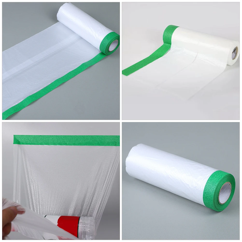 1 لفة طبقة حماية الجدار 10 متر غطاء بلاستيكي لطلاء فيلمٌ لاصق للسيارات لوازم الطلاء الأثاث تحسين المنزل