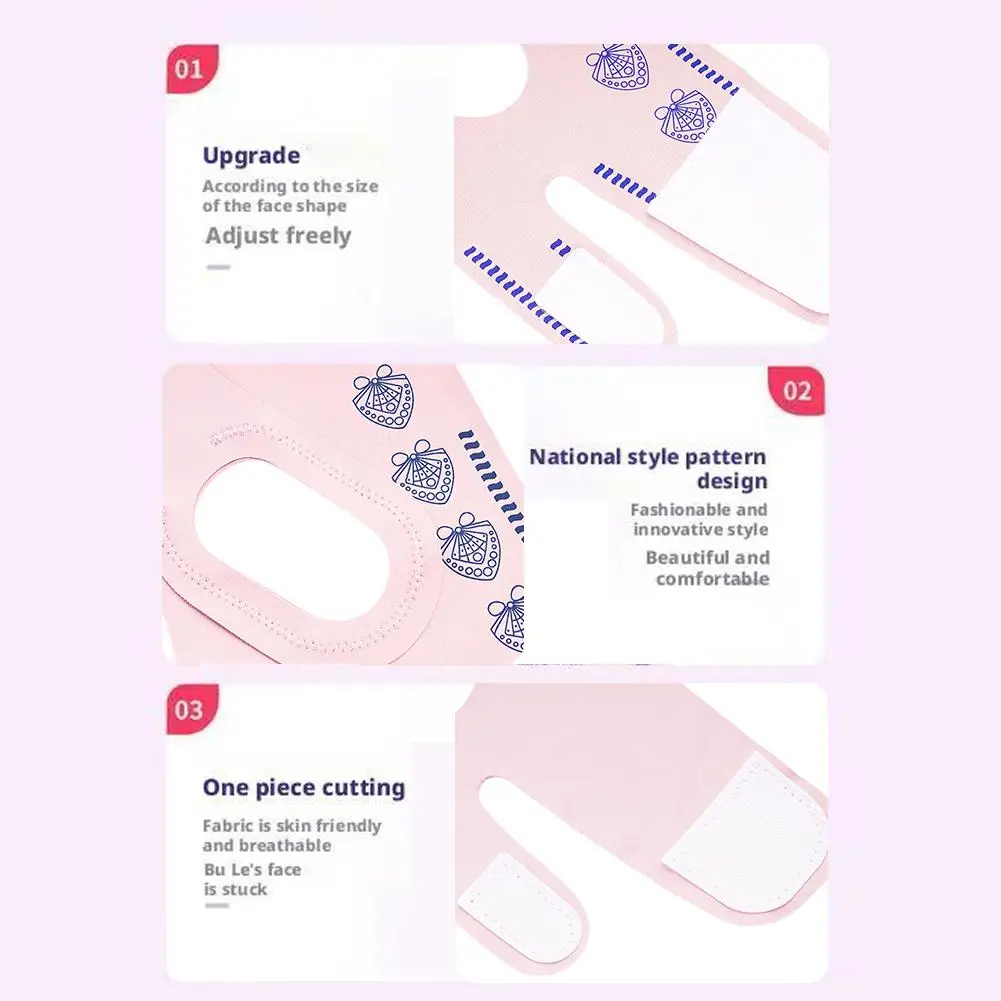 Draagbare Gezicht Afslanken Bandage Gezicht Lifting Riem V Lijn Gezicht Afslanken Band Dubbele Kin Tightener Slanke Band Gezichtsmasker Tool