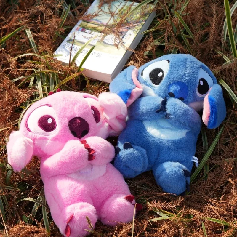 

Disney Plush Doll Stitch Toy Sleeping Breathing Bear Plush Soothing Music Sleep Playmate Kawaii Light Child Plush Toy Kids Gift