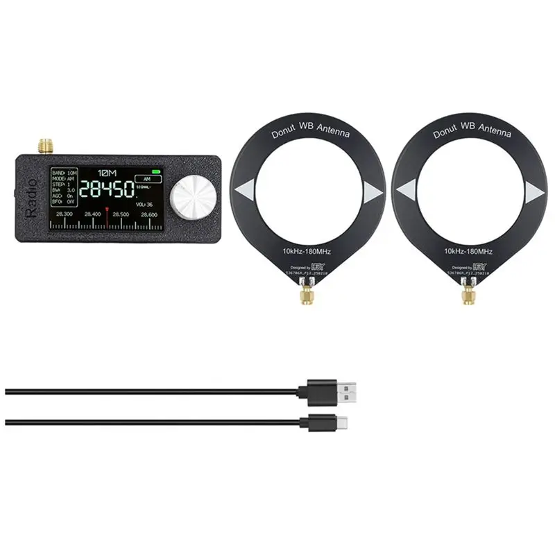 

【Акция】Портативное мини-радио SI4732, 10 кГц-180 МГц, LSB, USB, AM, FM, карманный мини-радиоприемник на все диапазоны с антенной