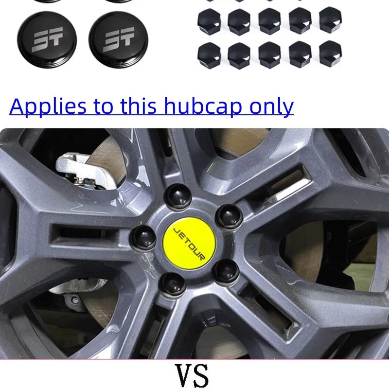 Car Wheel Caps Center Caps For Chery Jetour Traveller T2 Rims Wheel Disc Plug Plugs Cap Covers Tires Parts Auto Accessories