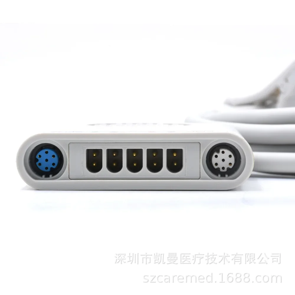 Parameter cable SM type bloods oxygen - body temperature - ECG 5 conductors (both small junction box and shell)