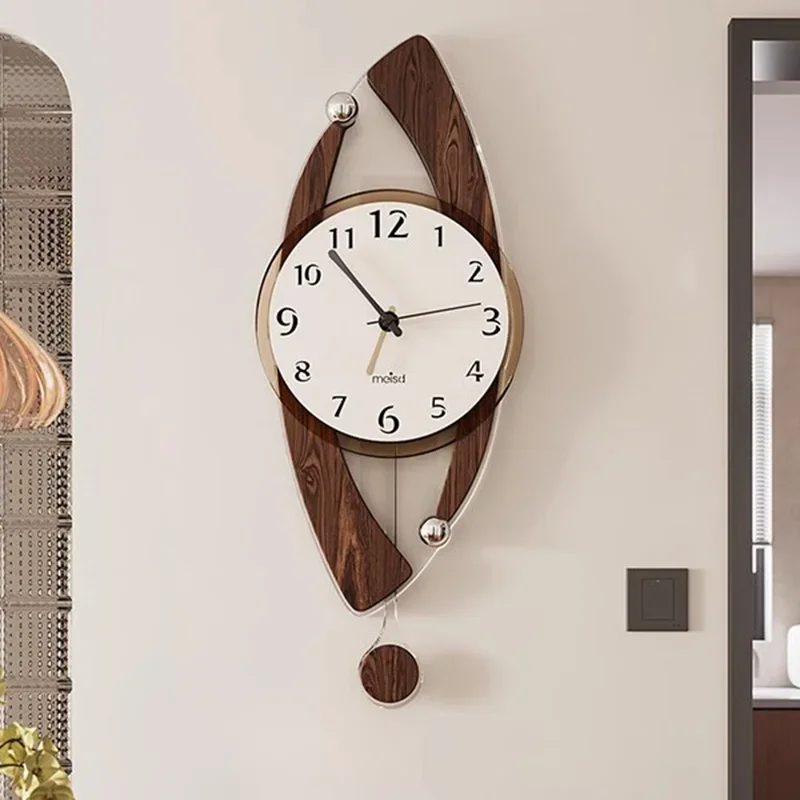 Living Room Study Wall Clock Luxury Minimalism Home Decor Silence Fashion Wall Clock Hanging Decoration Reloj De Pared Sala