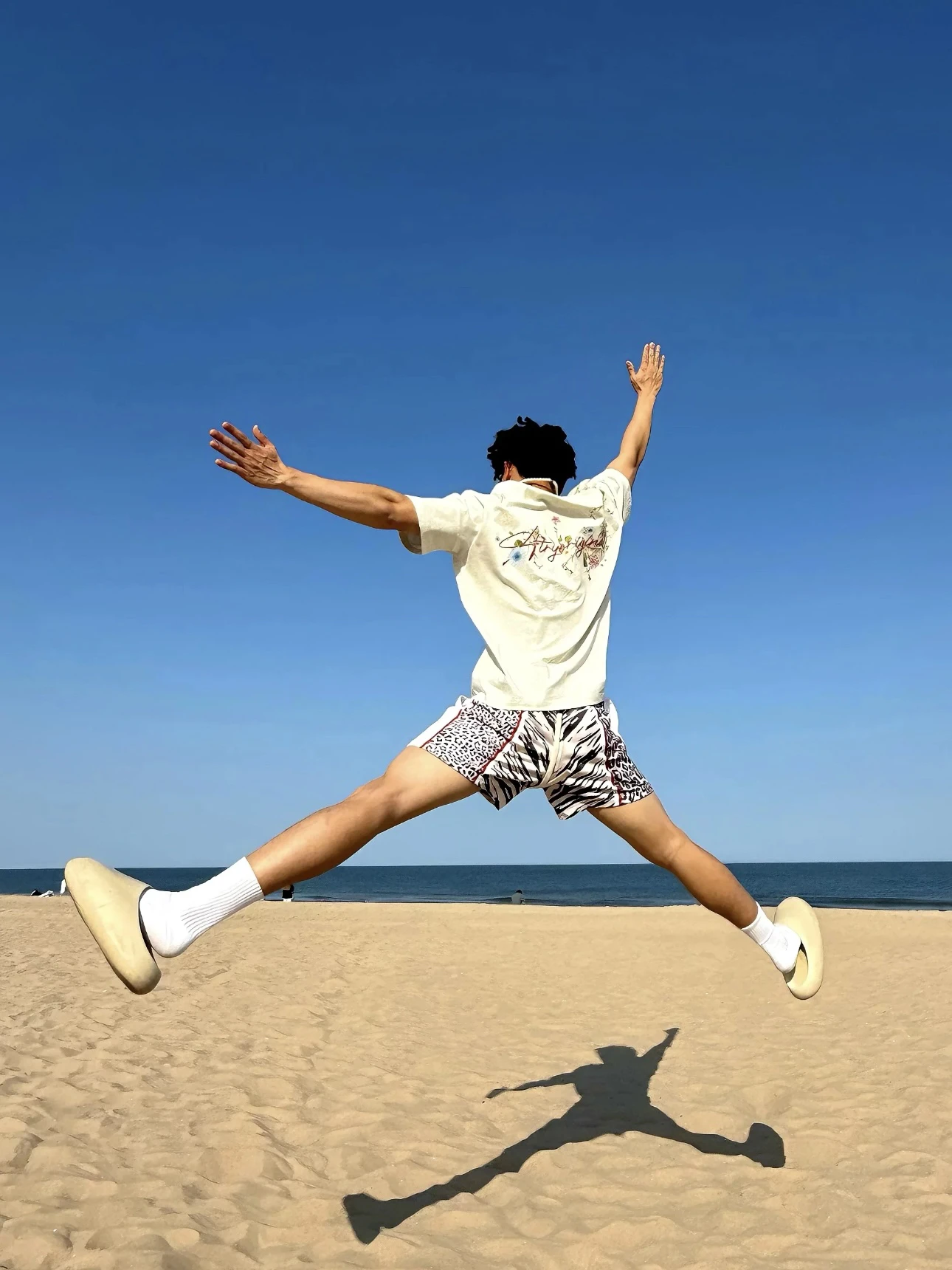 

American Retro Leopard Print Double Layer Me Baskeall orts Men's Summer Loose Casual Sports Knee-Length orts