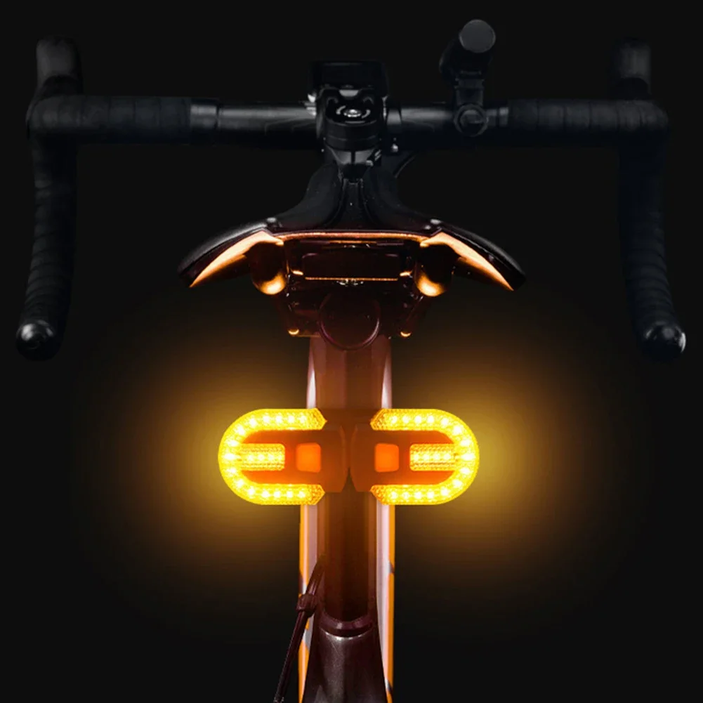 Bicicleta Sem Fio Controle Remoto Luz Traseira, Three-Way Split, USB Recarregável, Mountain Bike Turn Signal Light, Ciclismo Equipamento