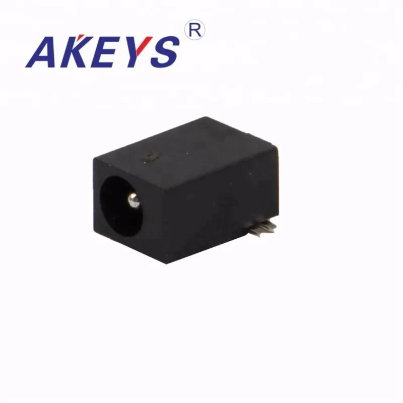 10 PCS DC-047 black 3.8mm*1.3mm 2 pins DC Power Jack Female Connecter DC jack with 2 fixed PIN