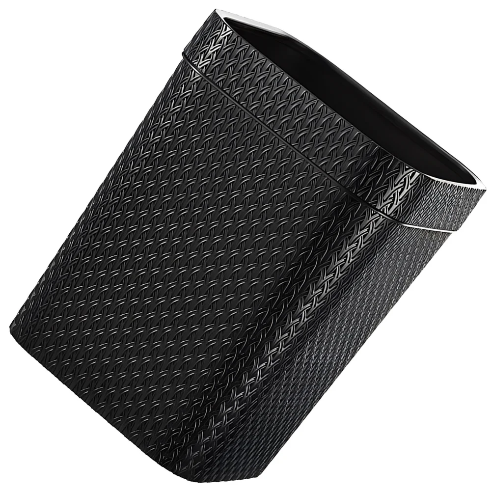 

Безкрышка, имитация ротанга, мусорное ведро с кольцом под давлением для гостиной, спальни, офиса, мусорная корзина, контейнер для хранения