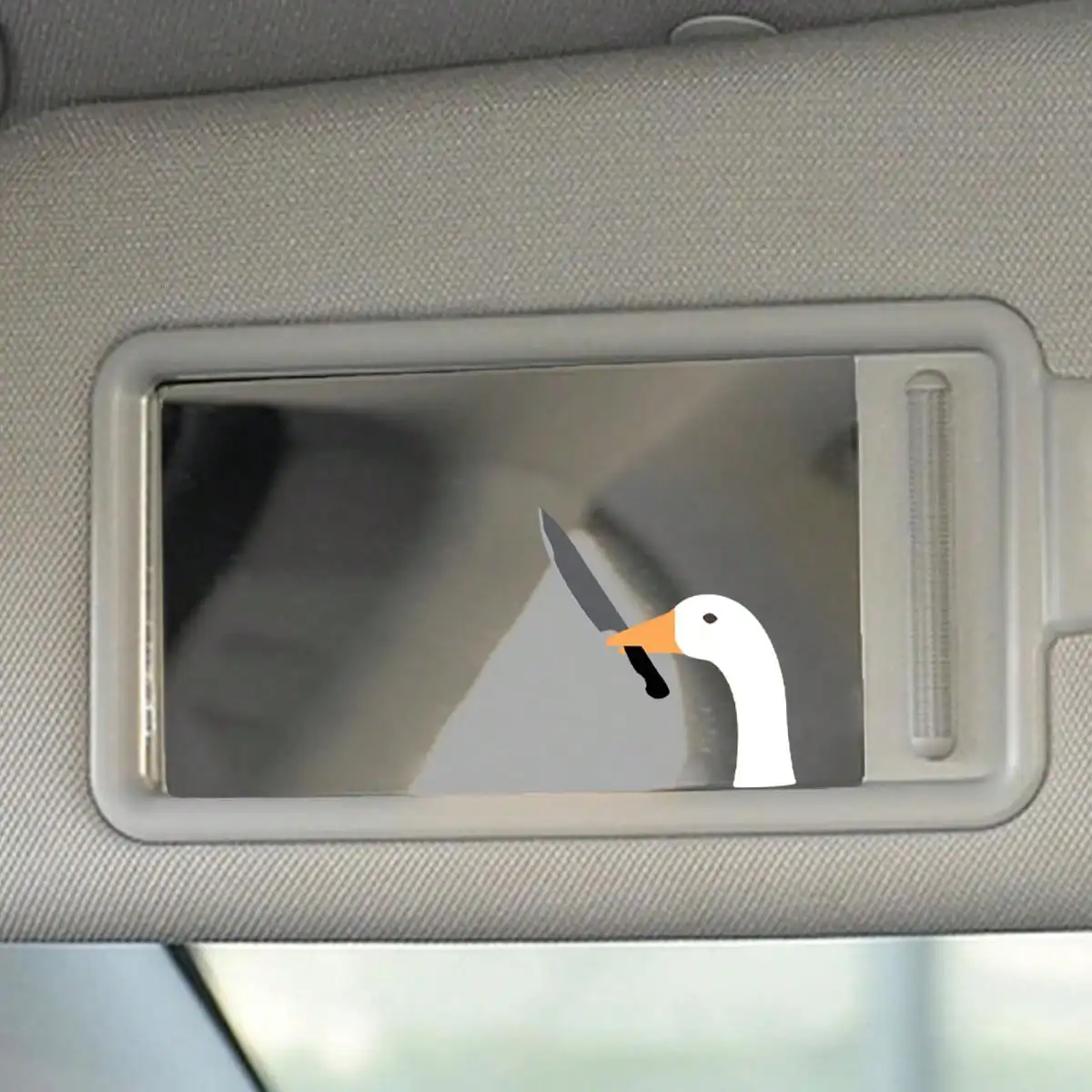 Funny Cartoon Duck With Knife Waterproof Vinyl Stickers Decals for Car Rearview Mirror Window Vehicle Decor Accessories view 6
