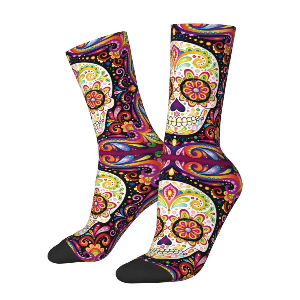 Sugar Skull Unisex Winter Socks Hip Hop Happy Socks Street Style Crazy Sock