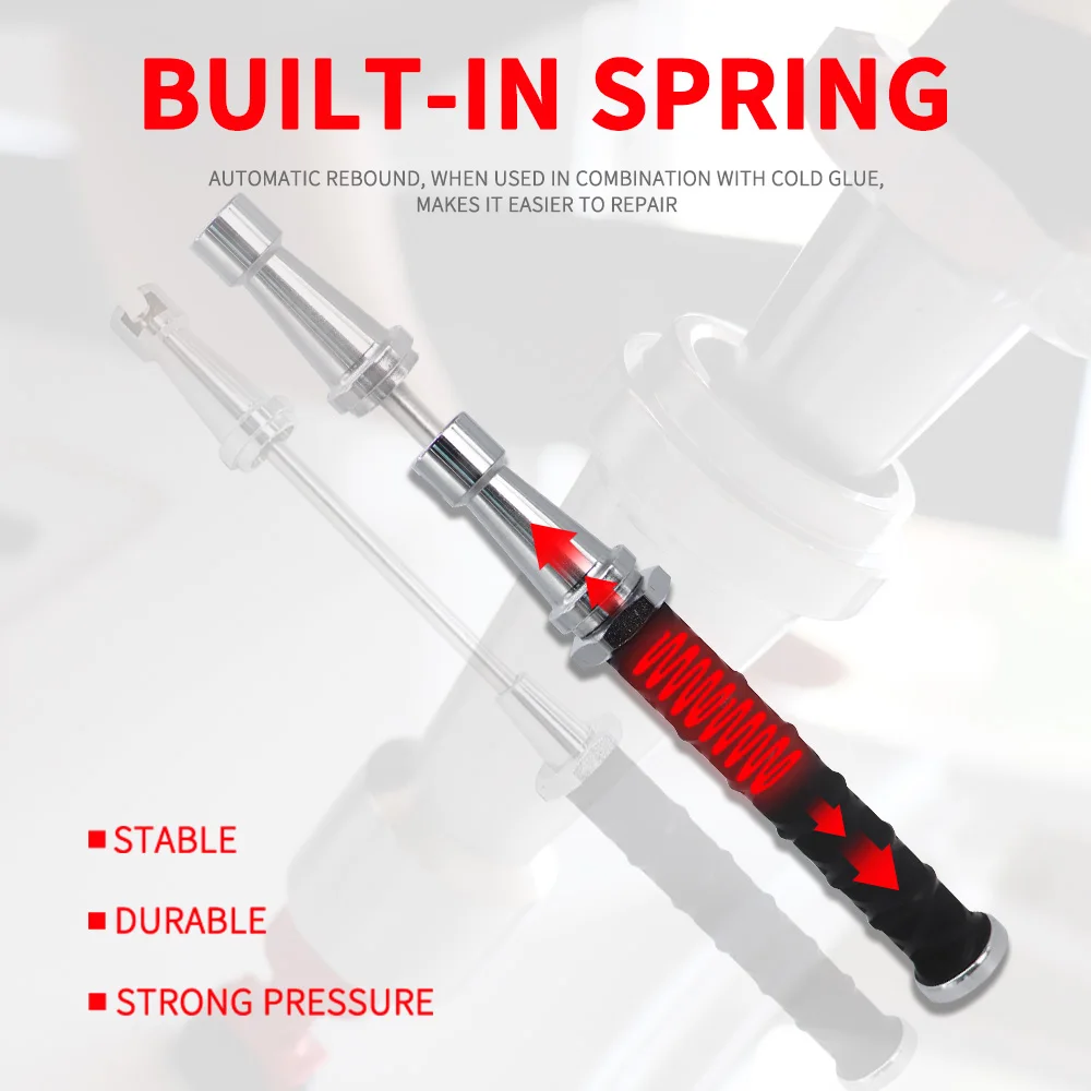 27-38CM Built-in spring Telescopic Small Pull Hammer Car Dent Repair Sliding Hammer Mini Anti-Skating Hail Pull Hammer Tool image 3