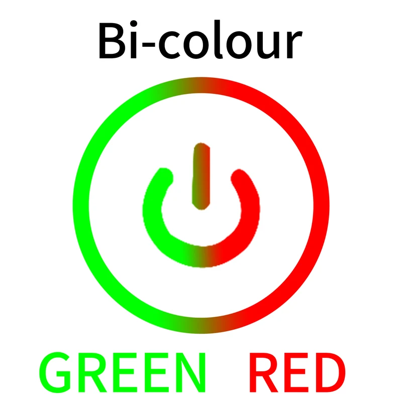12/16/19/22/25mm Bi/tri-colour RGB Short Stroke Mini Waterproof Metal Push Button Switch Power Led Light Momentary 5/12/24V 1NO, image 10