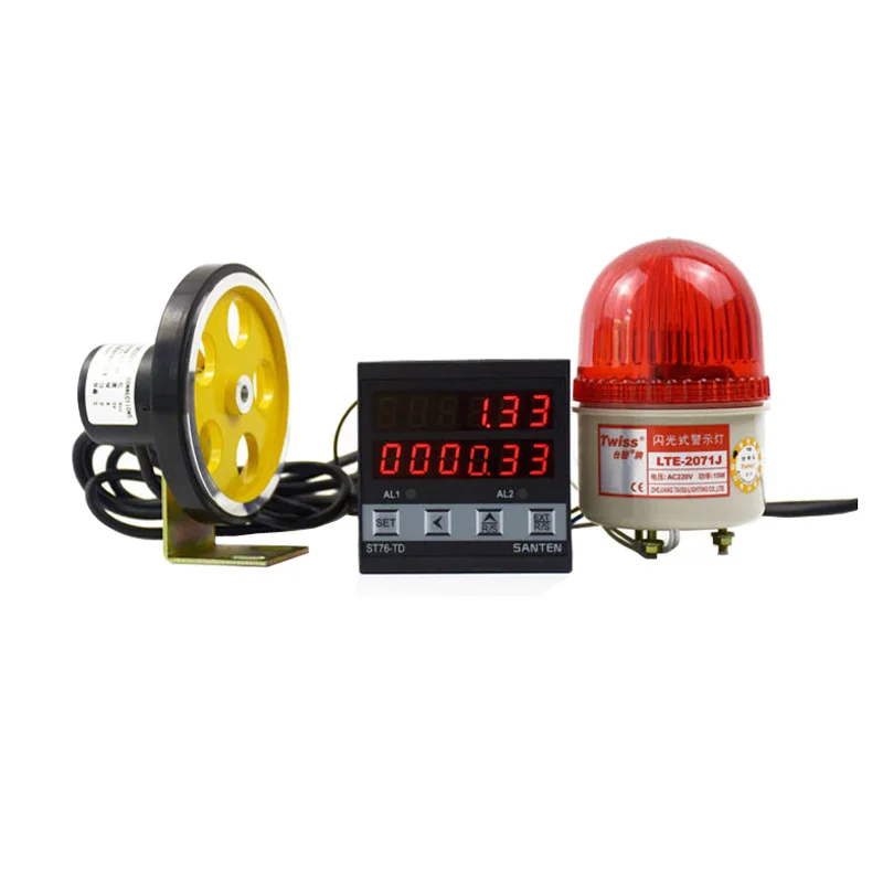 Meter Counter Roller Type Electronic Digital Display Line Speed Meter Meter Speed Meter Tachometer Encoder JK94 Meter Number