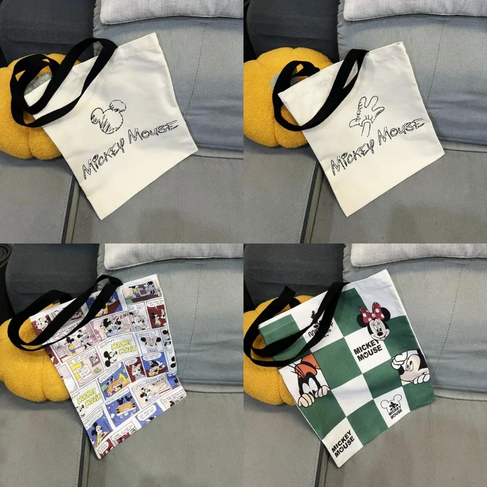 

Kawaii Cute Disney Anime Peripheral Mickey Mouse Cartoon Crossbody Bag Student Stationery Storage Bag Couple Holiday Gift