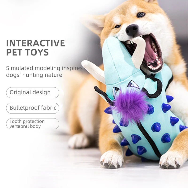 GiGwi Dog Toys Canvas Combined Material Bite-resistant Interactive Toy For Dog Molar Training Pet Supplies Aggressive Chewers