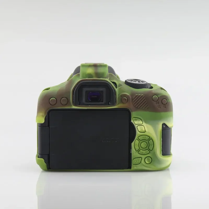 For Canon EOS 750D Silicone Armor Skin Case Body Cover Protector DSLR Camera Bag Rebel T6i