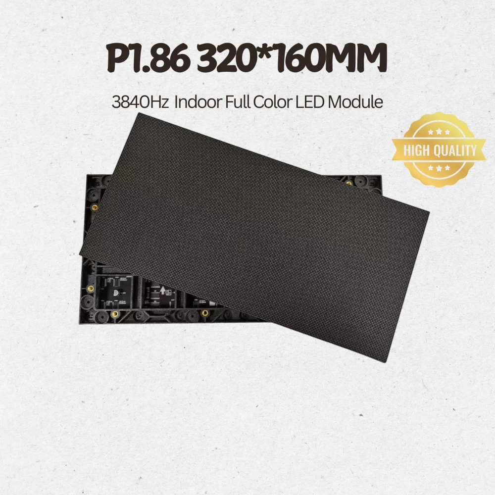 40pcs P1.86 Small Pitch 3840Hz High Refresh Rate 320*160mm Full Color SMD RGB LED Wall Module HUB75 Indoor LED Display Studio