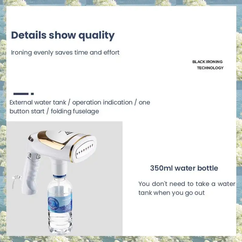 X17A 2025 NEW-Steam Iron Handheld Garment Steamer 1600W Vertical 250Ml Mini Portable Home Travel Garment Steamers