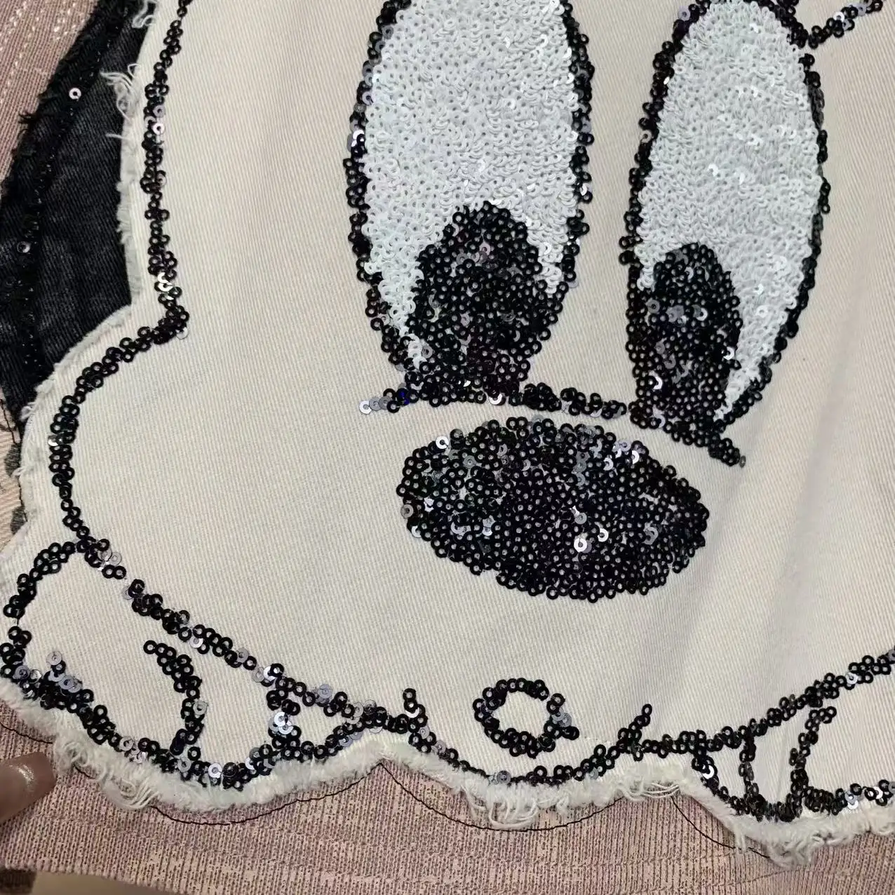 أزياء العلامة التجارية الخريف الشتاء الصوف المطرزة الكرتون الشباب فضفاض أزياء جولة الرقبة البلوز أعلى الوردي المتضخم قمم #4