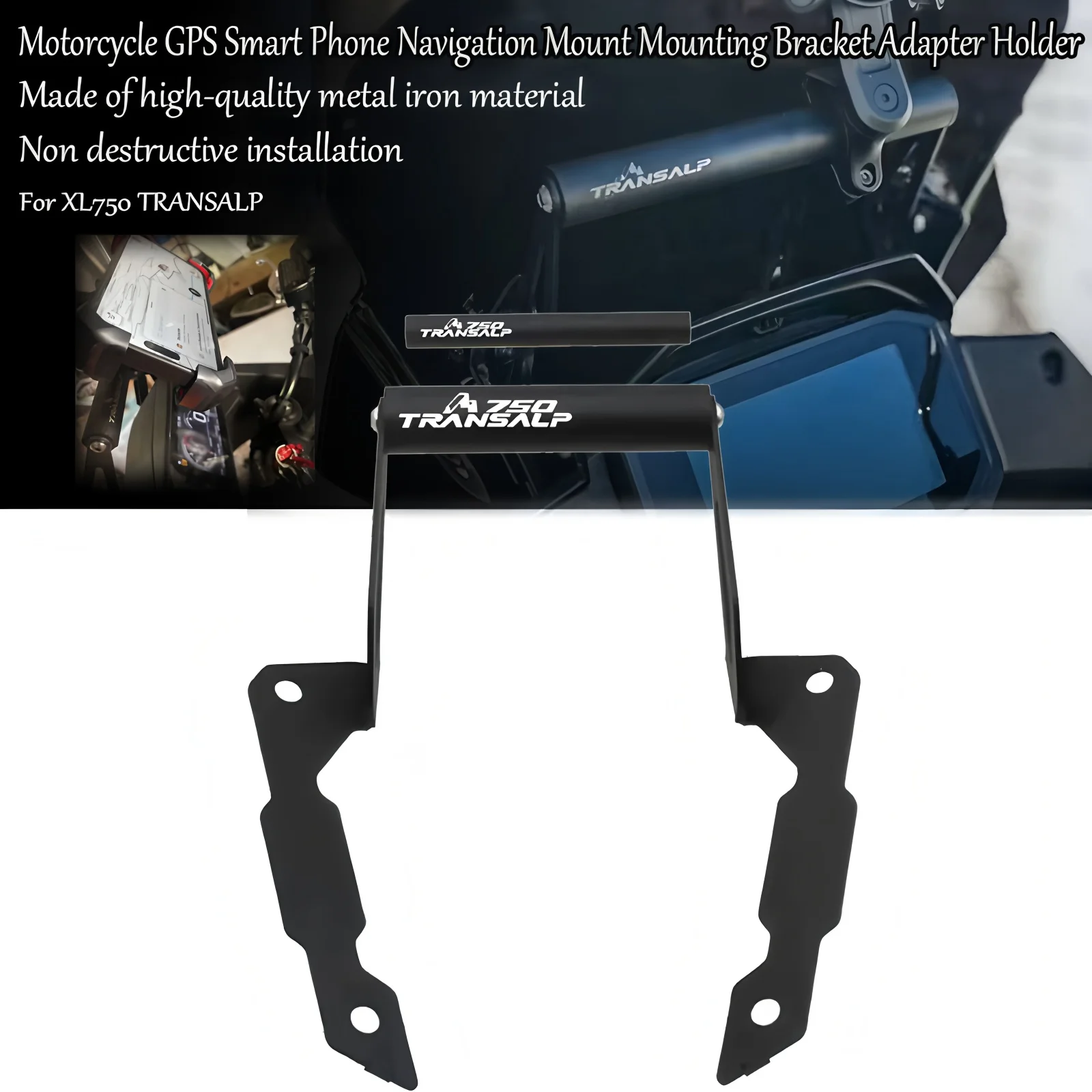 

For Honda XL 750 Transalp 2023 2024 2025 XL750 Motorcycle GPS Smart Phone Navigation Mount Mounting Bracket Adapter Holder